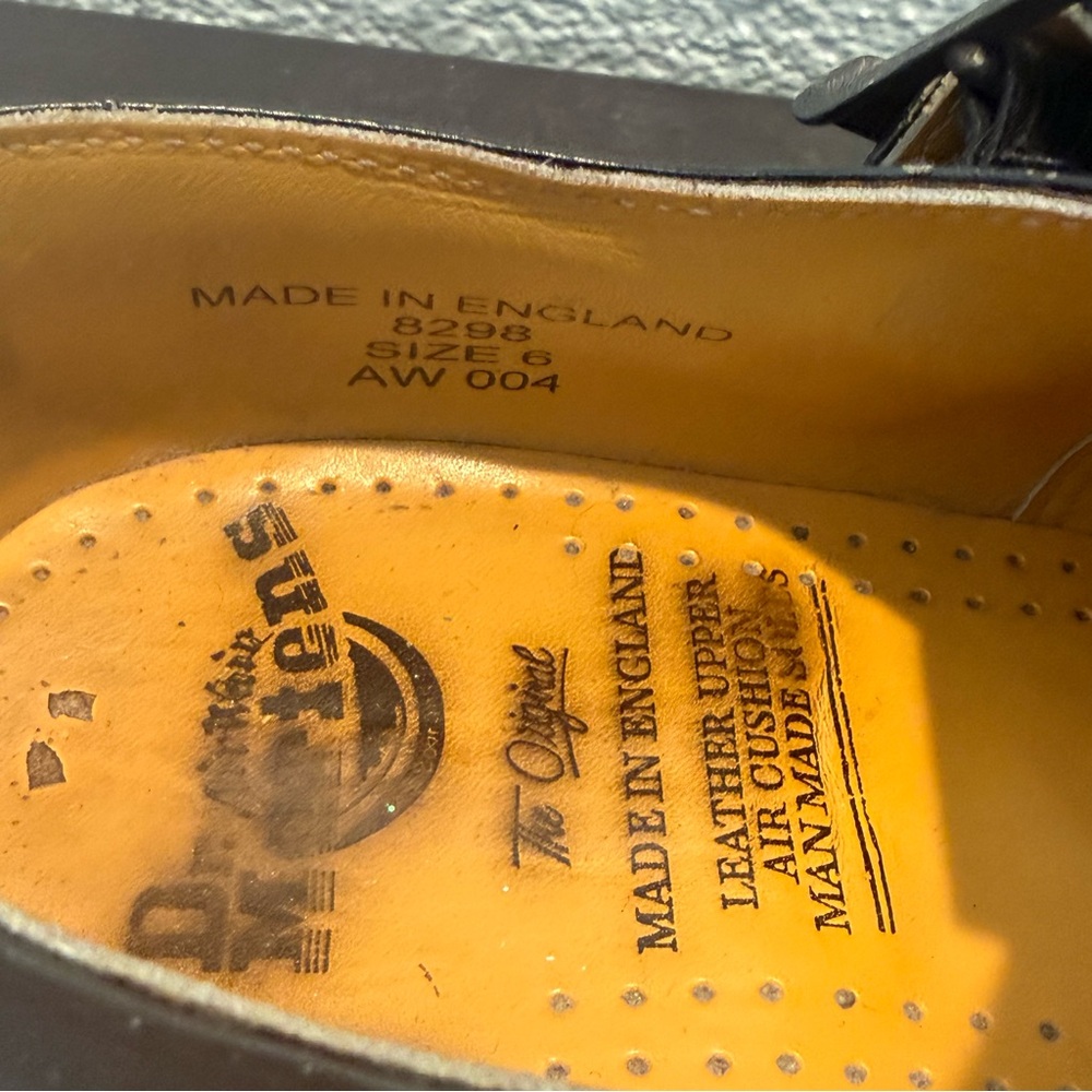 Dr Martens Vintage US 8 Mary Jane Platform Tri Color T Bar Shoes Y2K 90 Rare - Picture 8 of 10